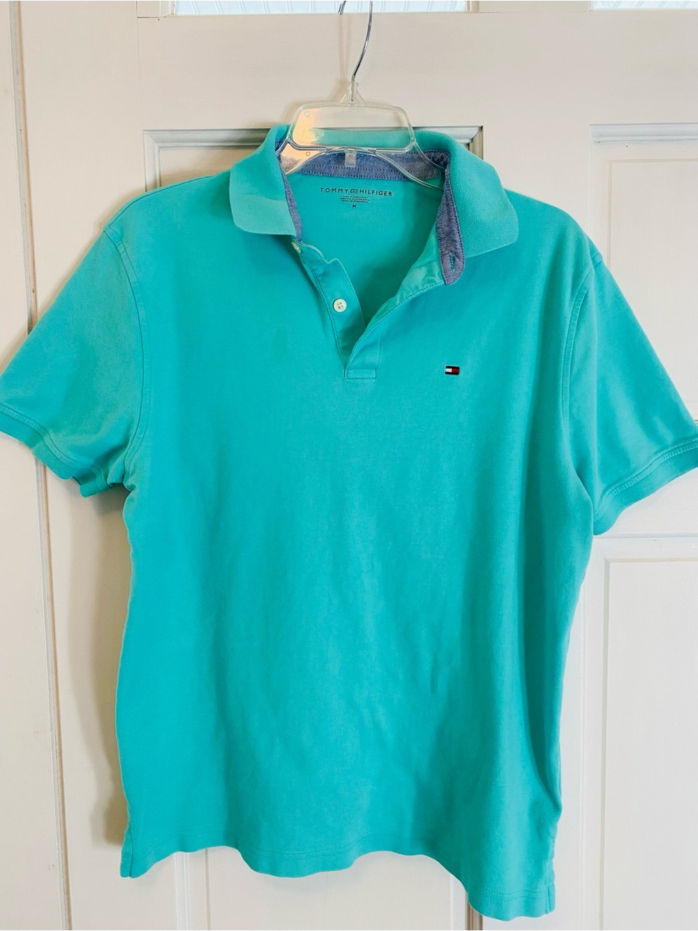 Tommy Hilfiger Bright Teal Short Sleeve Polo